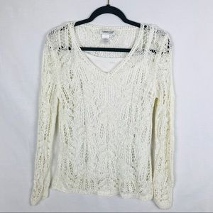 💵 Coldwater Creek White Sweater.